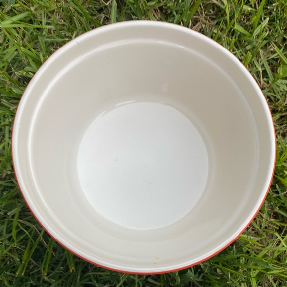 Striped popcorn ceramic bowl - Picture 4 of 4